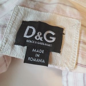 Dolce gabbana striped button down shirt S